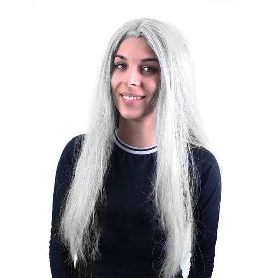 Strieborná čarodnícka paruka / Halloween, dospelá