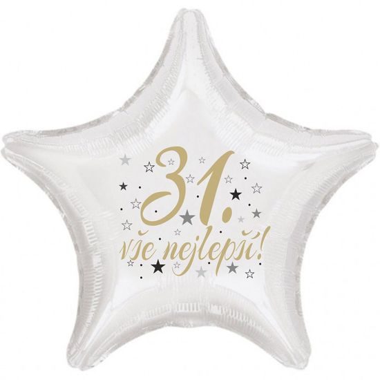 31. narozeniny balónek hvězda