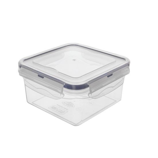 Plastic jar with seal square - 0,68 l