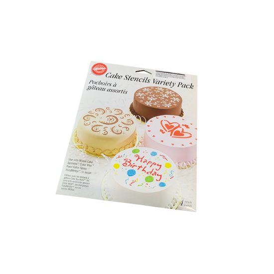 Cake decorating stencils - set of 4