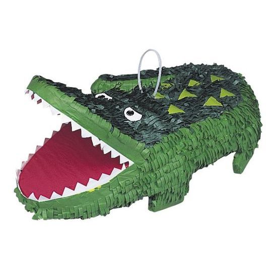 Aligátor piñata - rozbitný