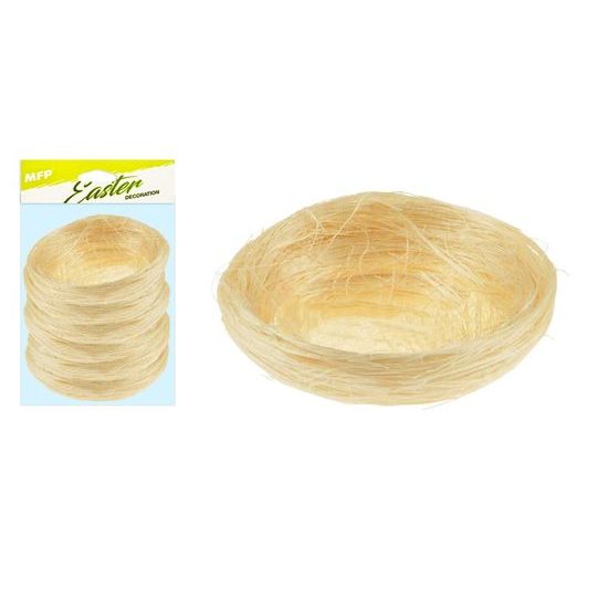 hnízdo sisal 7cm 6ks - natur 2221460