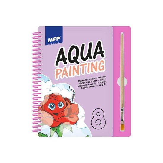 malování vodou 8B - blok 15x22cm se spirálou 8 listů + štětec 5301089