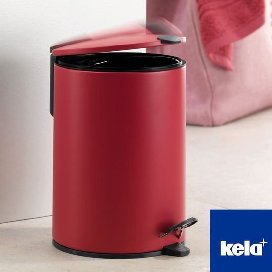 Koš kosmetický - červená mat - 3 l