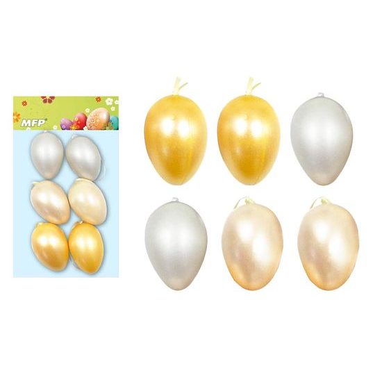 vajíčka plast 6cm/6ks mix S180167 2221332