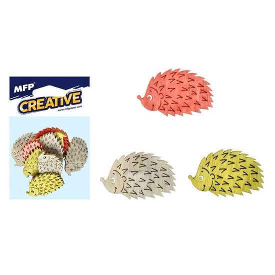 dekorace ježek 12ks 4cm mix 8885676