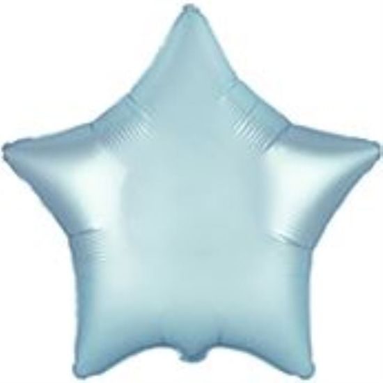 Fólia na balóny 45 cm Star PASTEL BLUE