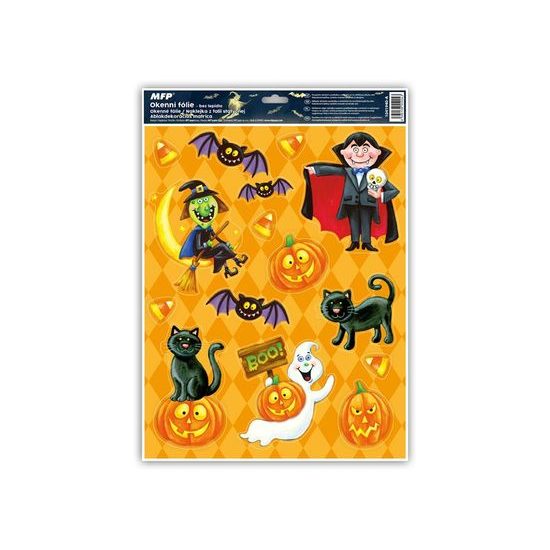 okenní fólie halloween glitr HA001 30x42cm 1041940