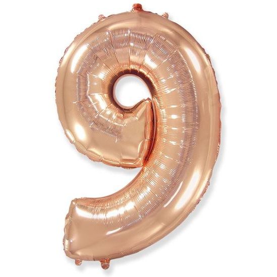 Balloon foil numerals rose gold - Rose Gold 115 cm - 9