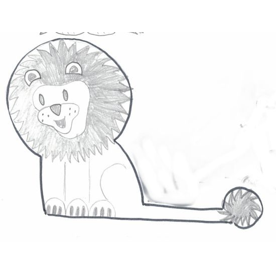 Süti kiszúró forma- ülő oroszlán