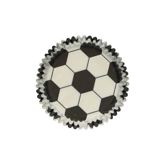 Cukrárenské košíčky na pečenie muffinov Futbal - 48 ks