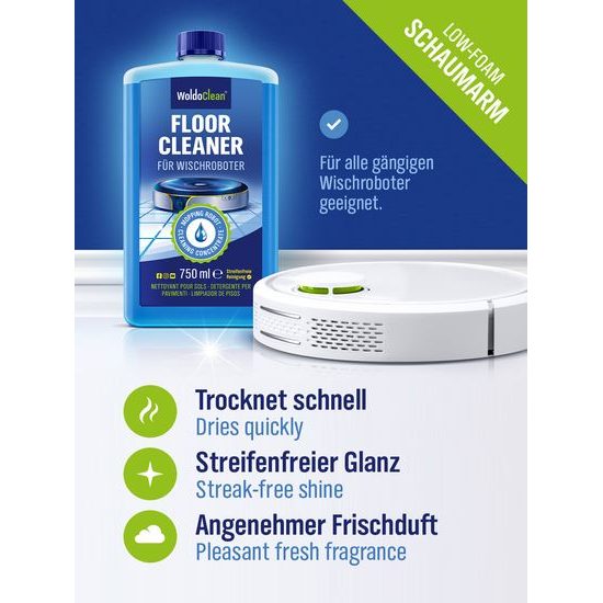 Floor cleaner for robotic vacuum cleaners 750ml