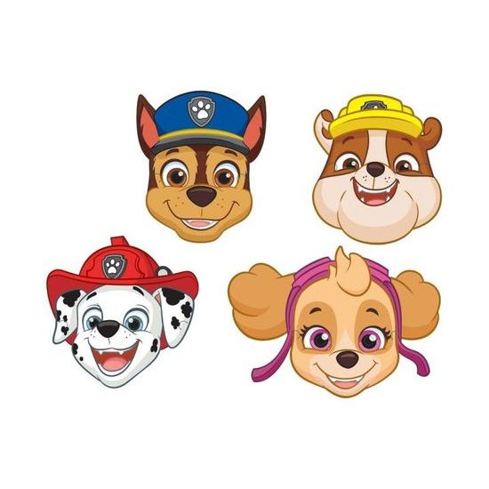 Papírové masky Tlapková patrola Paw Patrol, 8 ks