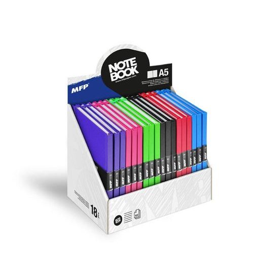 A5 Notebook with Elastic Band, Lined, 100 Sheets, Assorted Colors 7500715