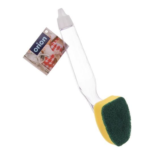 Dish sponge with dispenser