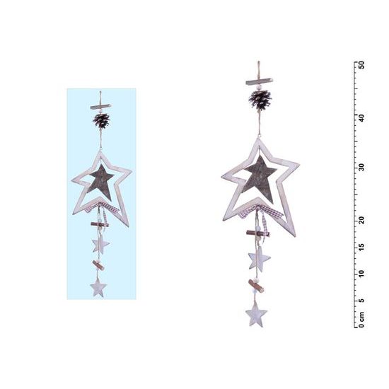 hvězdička dřevěná 50cm závěs JK-2481B 8885515