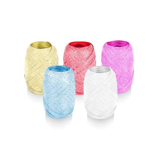 stuha vázací 20m glitr mix 5660227