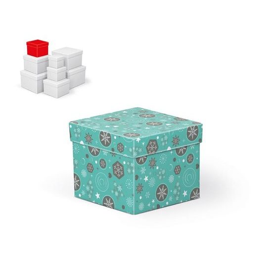 krabice dárková vánoční C-V002-C 12x12x10cm 5370703