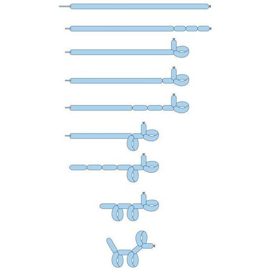 Tvarovací balónek žlutý