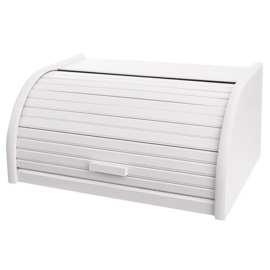Skrinka na chlieb drevená 39x28x18 cm WHITELINE WHITE