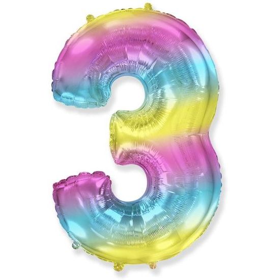 Balloon foil numbers DUH 115 cm - 3