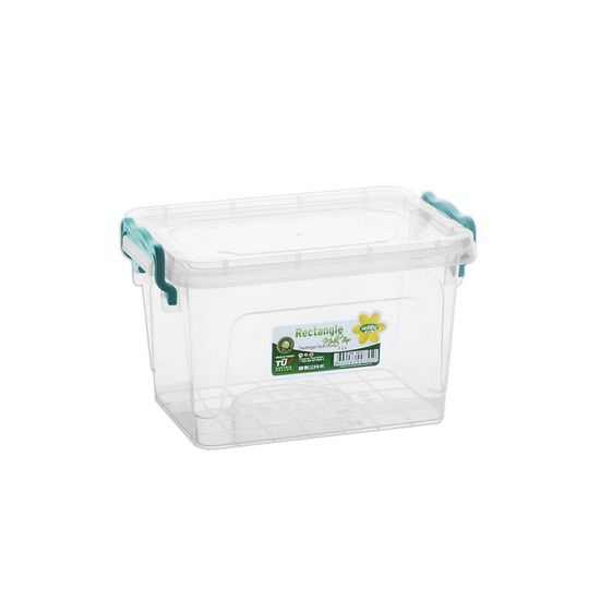 High Rectangular Plastic Box 1 L