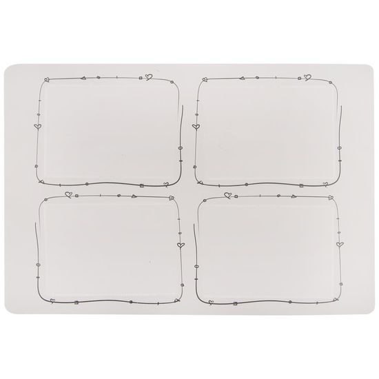 Plastic placemat photo 45x 30 cm