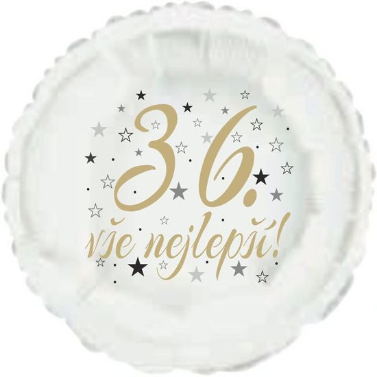 36. narodeninový balón kruh
