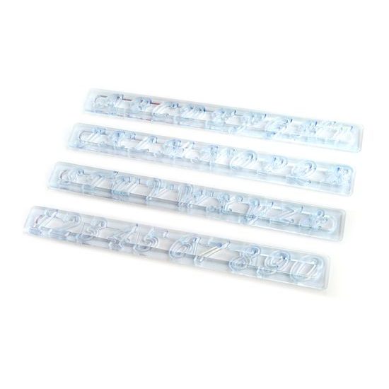 Cutter Alphabet + numbers upper case italics