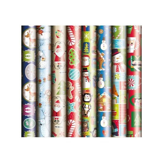 Wrapping paper christmas roll 200x70 children's mix No.6