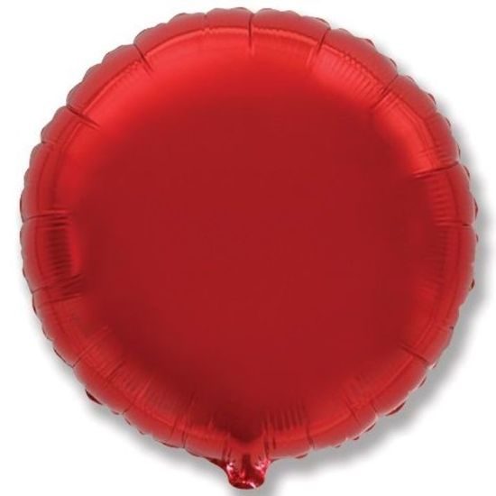 Kulatý červený fóliový balón 45 cm