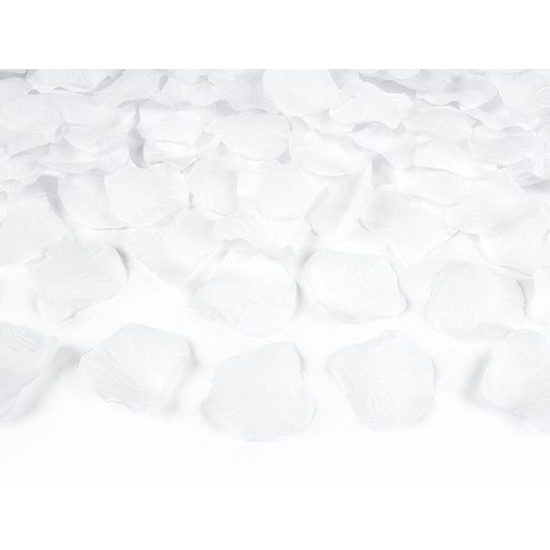 White rose petals - non-edible decoration