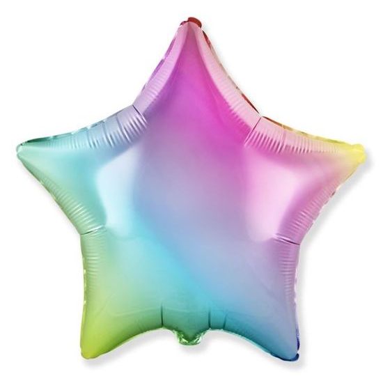 45 cm foil balloon star rainbow