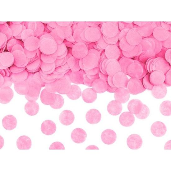 Konfety 60cm - Ružové krúžky - Narodenie dievčatka - Odhalenie pohlavia - Detská oslava