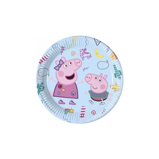 Papierové taniere prasiatko Pepa - Peppa Pig 23 cm, 8 ks