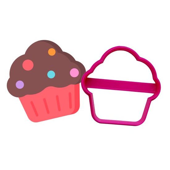 Vykrajovátko muffin - cupcake - 3D tlač