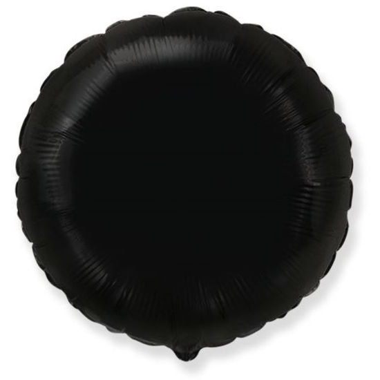 Balón foliový 45 cm Kulatý černý