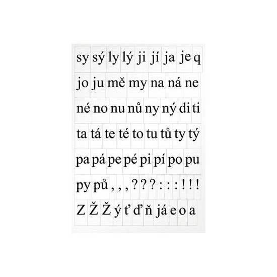 Alphabet Print Set ABECEDA 1050112 (4 Sheets)