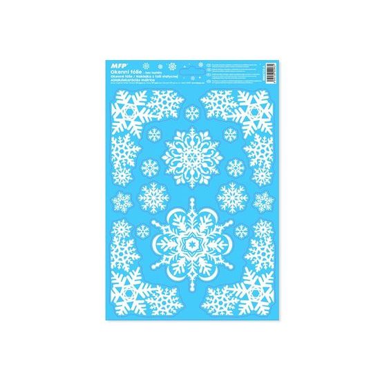 okenní fólie vánoce glitr VA003 20x30cm 8885723