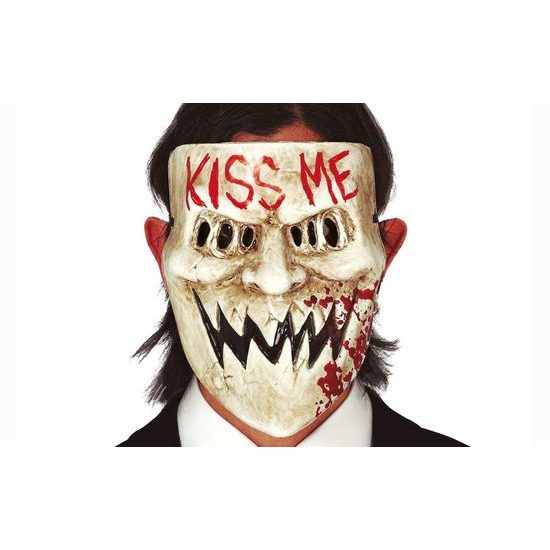 Plastová halloween maska KISS ME