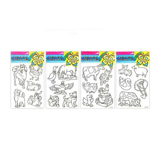 Předloha k barvám na sklo 1582 vyvýšená kontura