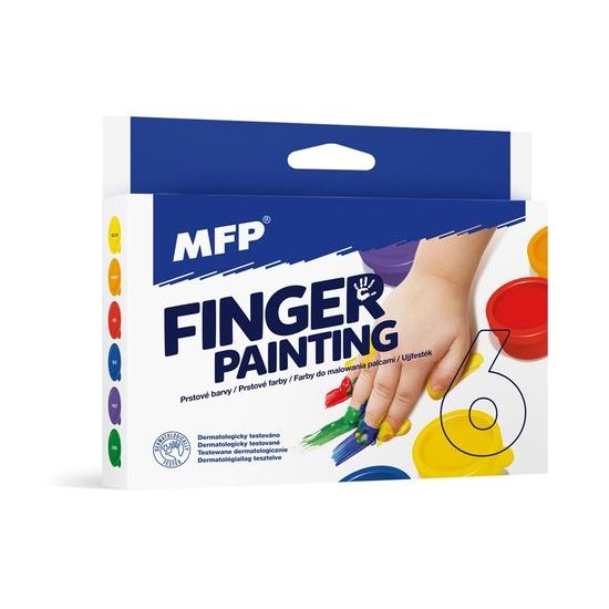 finger paints 6 colours 30ml