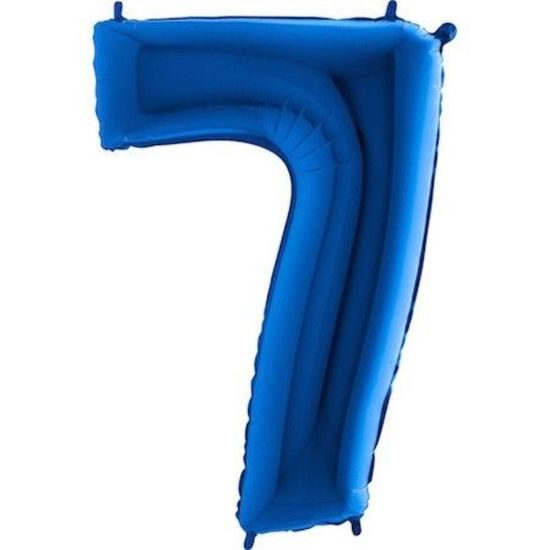 Balloon foil numerals BLUE - BLUE 115 cm - 7