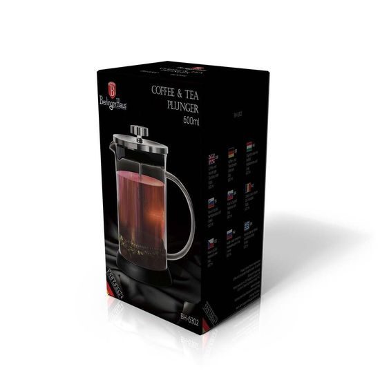 Konvička na čaj a kávu french press 600 ml BERLINGERHAUS BH-6302