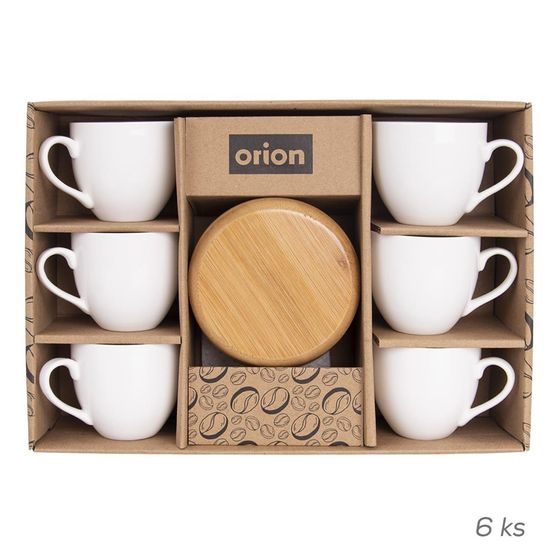 Šálka porc. + tanierik BAMBU 0,14 l 6 ks