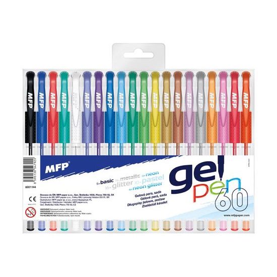 Set of gel pens - 60 pcs