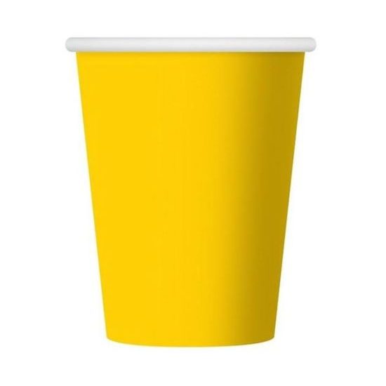 Sárga poharak 250 ml - 6 db