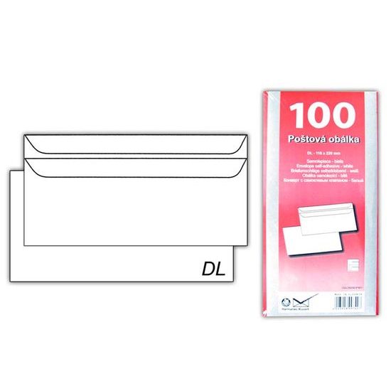 Dopisní obálka DL K-DL/80SX/P/100 samolepící