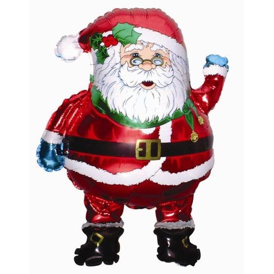 Foil balloon 35 cm SANTA (NELZE PLNIT HELIEM) - Christmas