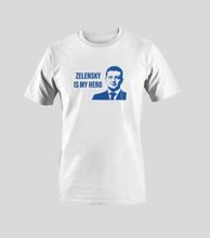 T-Shirt ZELENSKY IS MY HERO blau-weiß